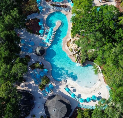 aerial of loch ness pool