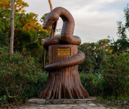 cooperhead snake statue