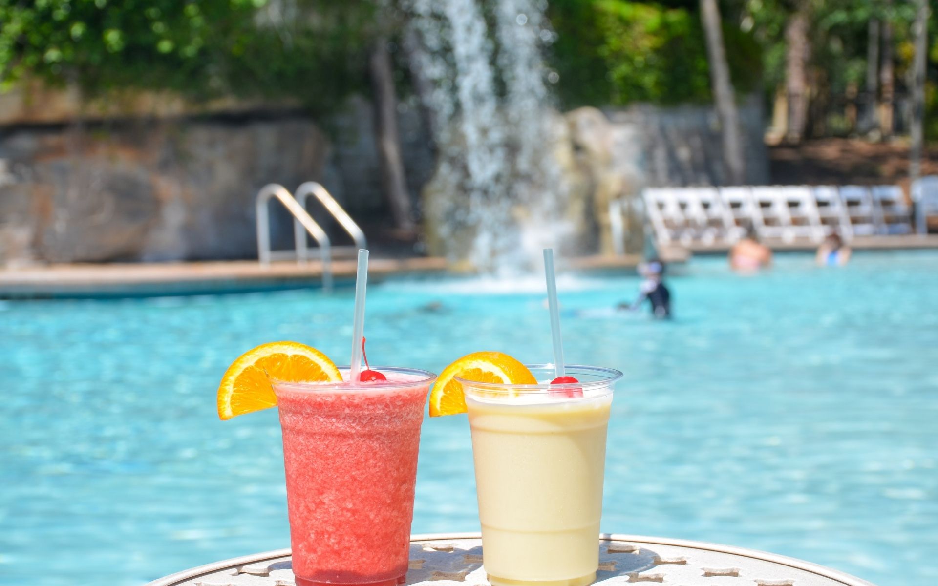 The pool with no one in it