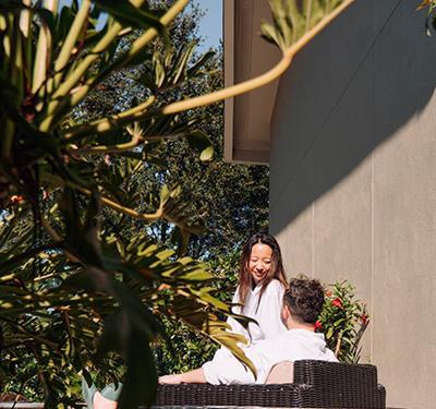 couple at the spa