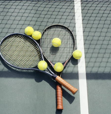 Tennis Racquet and ball