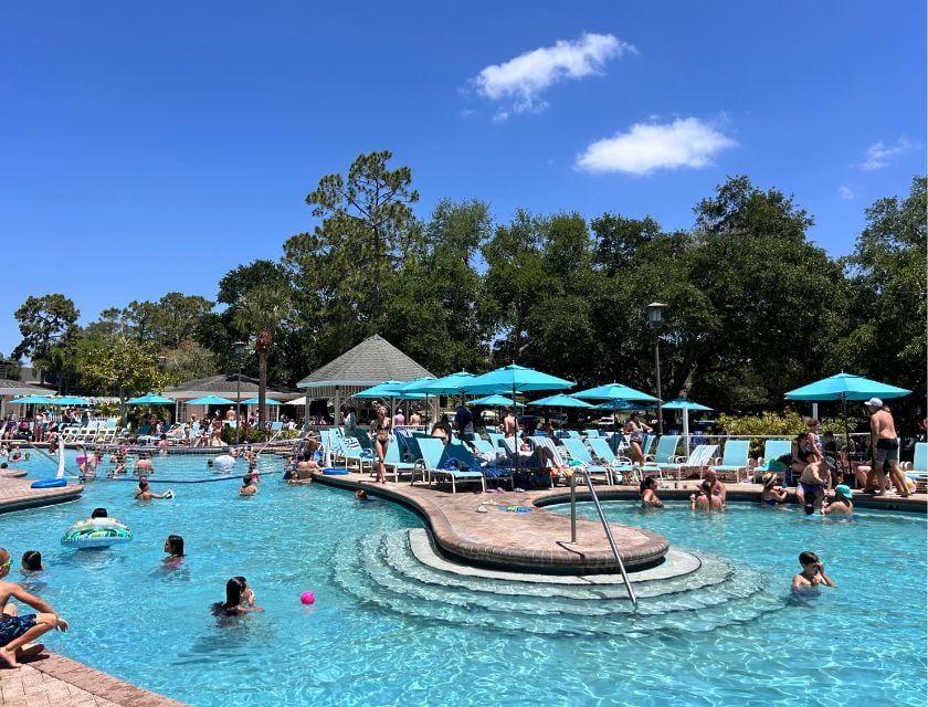 Kids enjoying the pool