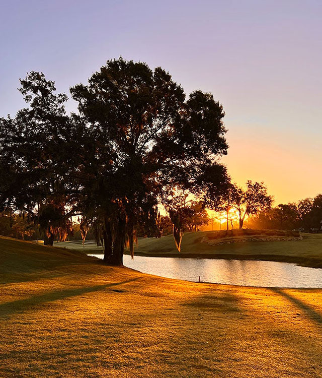 Sunset over the Copperhead Course